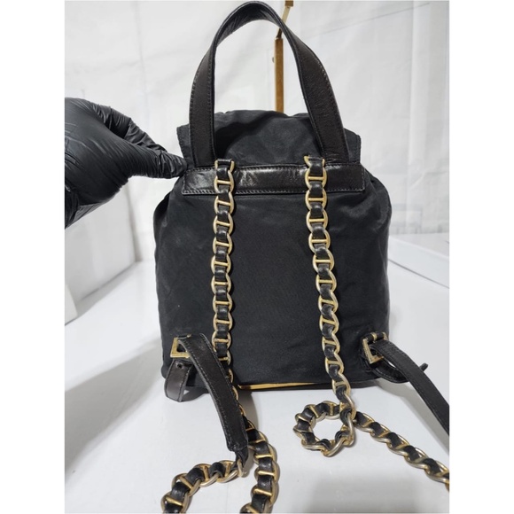 Authentic Prada Vintage Vela Drawstring Backpack Black - Picture 4 of 11